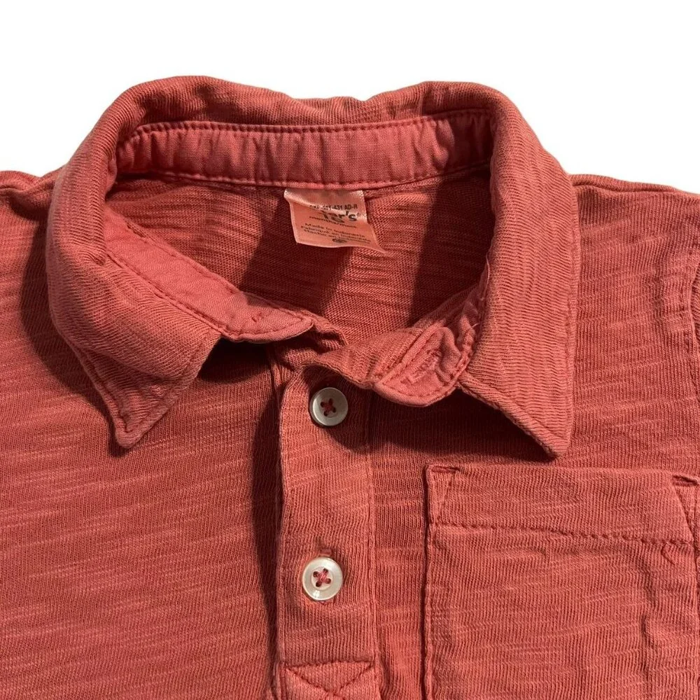 Carter's 18m Rust Red Slub Cotton Polo Shirt